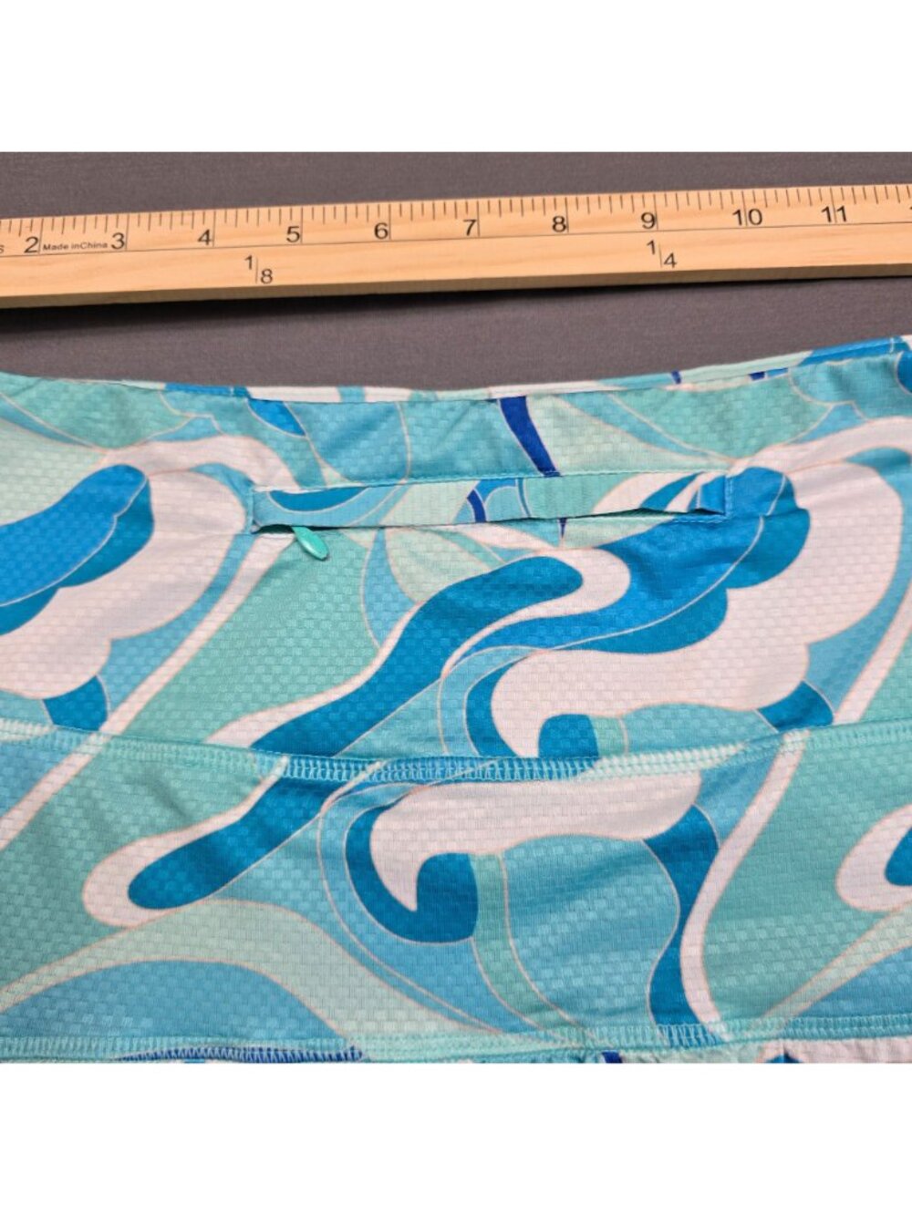 X By Gottex Small Skort Blue Athena Seafoam Golf Pickleball - Picture 3 of 4